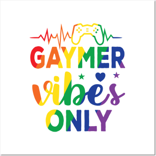 Gamer Vibes Only Gaming Funny Video Games Gifts for Nerd gamers Posters and Art